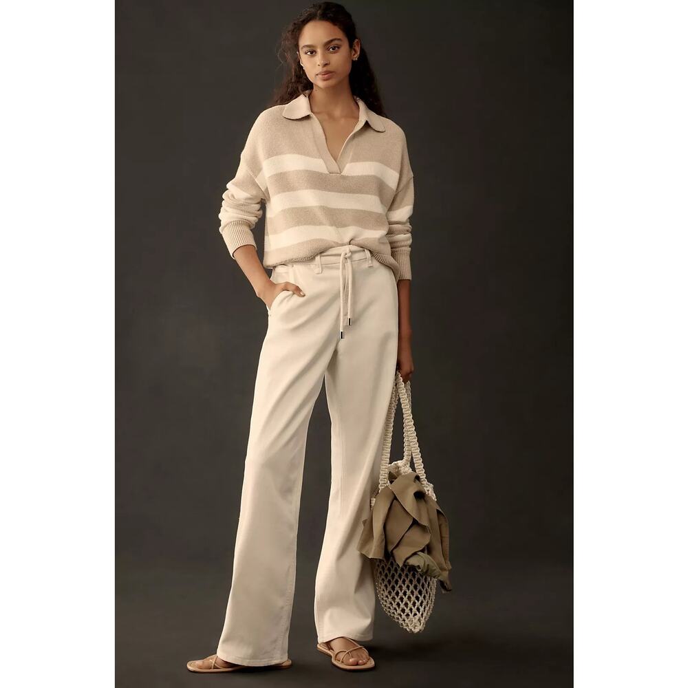 Good American NWT Good ‘90s Carpenter High Rise Wide Leg Jeans – White – Size 8‎